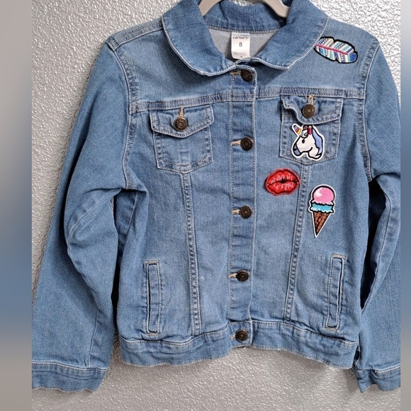 Carter's Denim Button Up Jacket     Size 8 - Picture 1 of 7